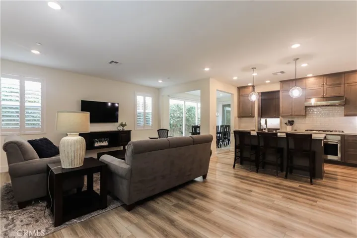 Great Room to Dining to Kitchen