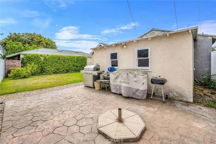 private patio area