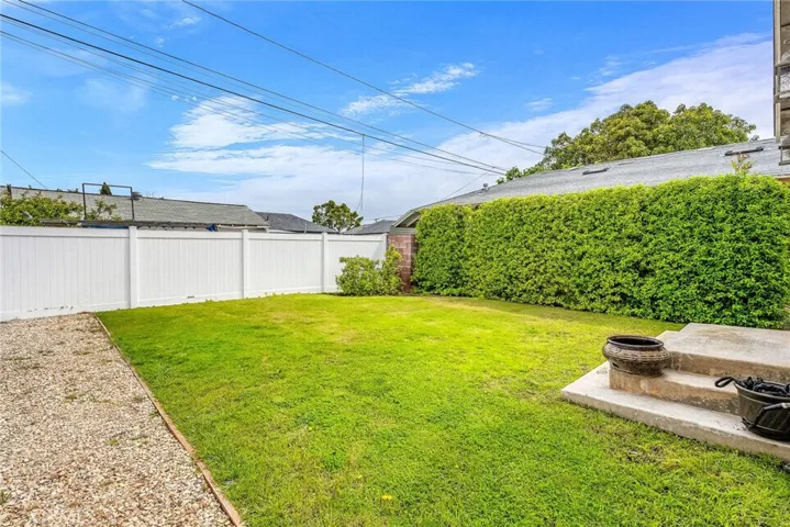 private grassy yard