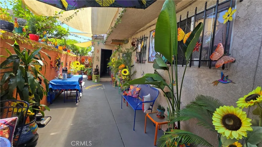 Shared outdoor space maintained by long-term tenants