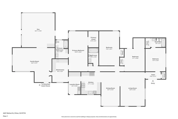 Main House Floor Plan