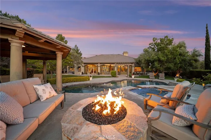 Main house back yard