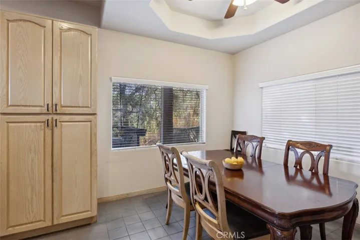 In kitchen dining area