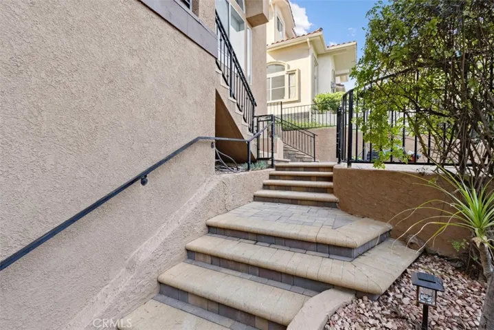 Steps entering the front of thee house