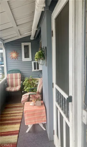 Small porch and front entrance
