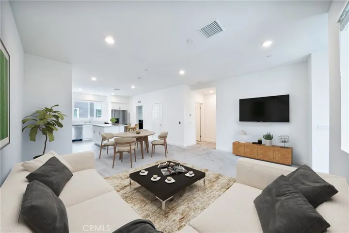 Main level great room-digitally staged