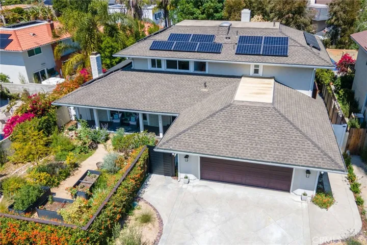 Aerial View of the Front Yard
