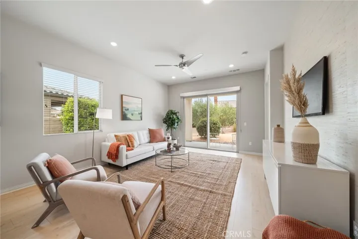 Living Room with Backyard Access