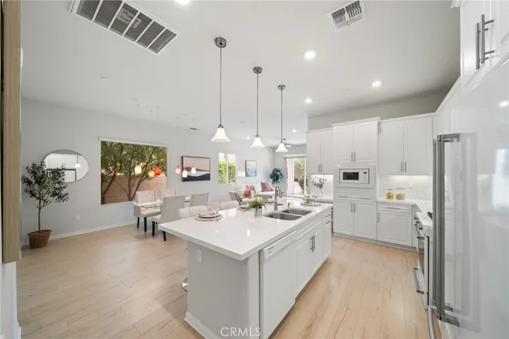 Kitchen Overlooking Dining and Living Area