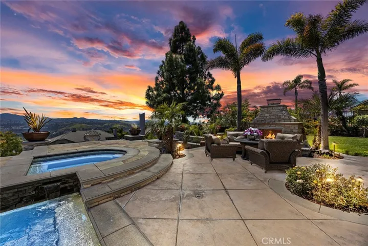 Outdoor Fireplace and Conversation Area