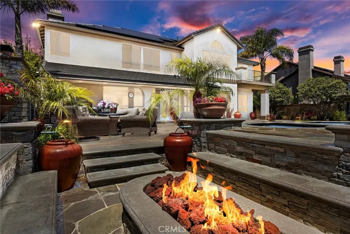 
Step down Firepit with bench seating