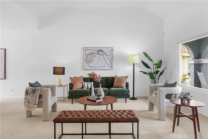  Living Room with Vaulted Ceiling