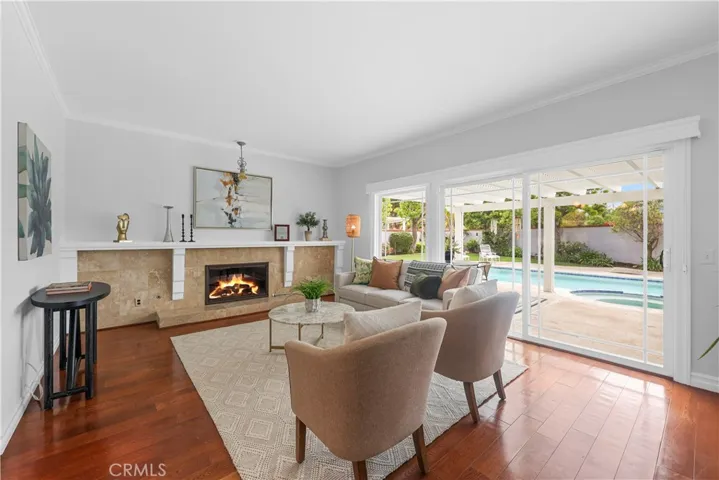  Family Room looks out to Pool and Spa