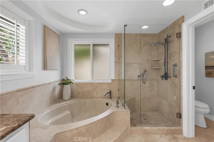  Primary Bathroom with Separate Roman tub and shower