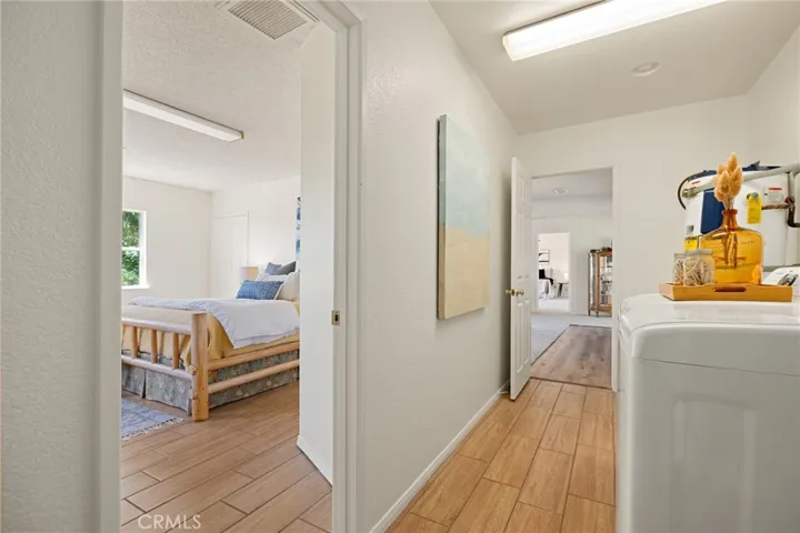 Right: Laundry area and access to the next gen suite