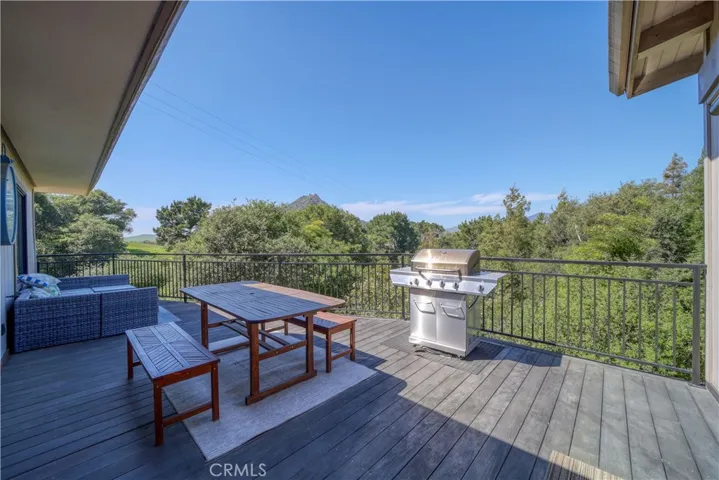View deck off living room