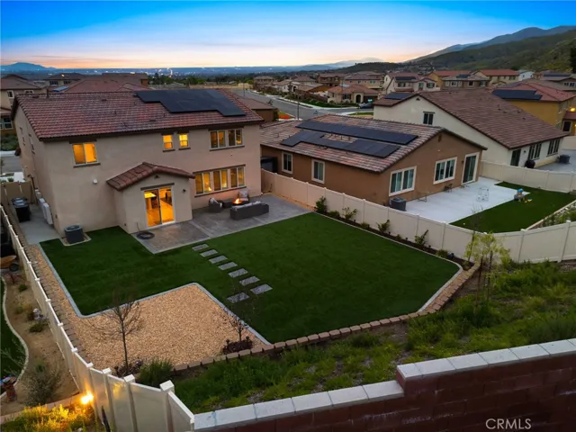 Rear Aerial of house