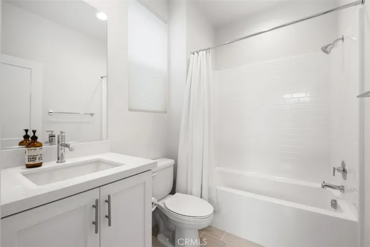 Upper bathroom within Separate bedroom.