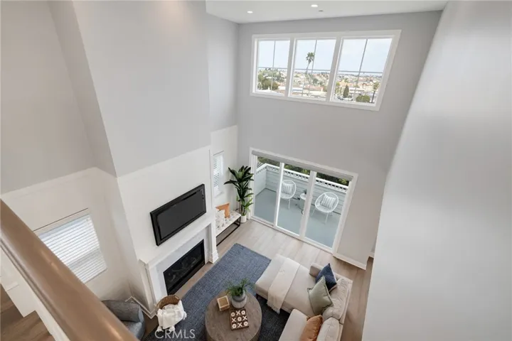 loft looking down on living room