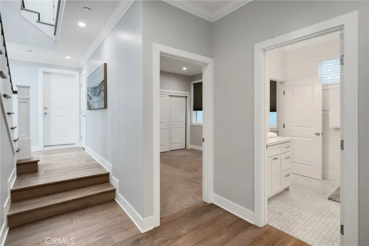 entry level with attached 2 car garage