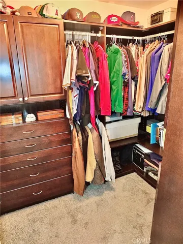 One of two primary suite closets