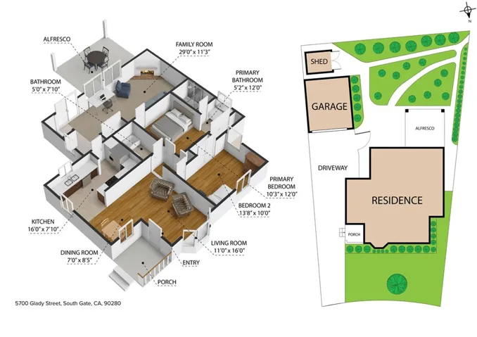 5700 Glady Street, South Gate, California 90280