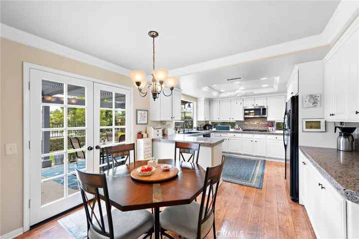 Breakfast nook off the spacious kitchen.