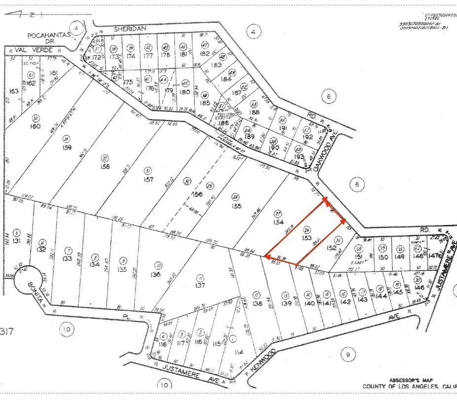 O Val Verde Rd. Map