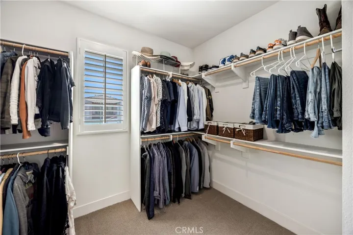 Large walk in closet.