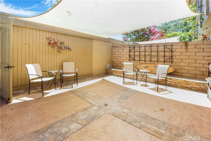 Spacious private patio
