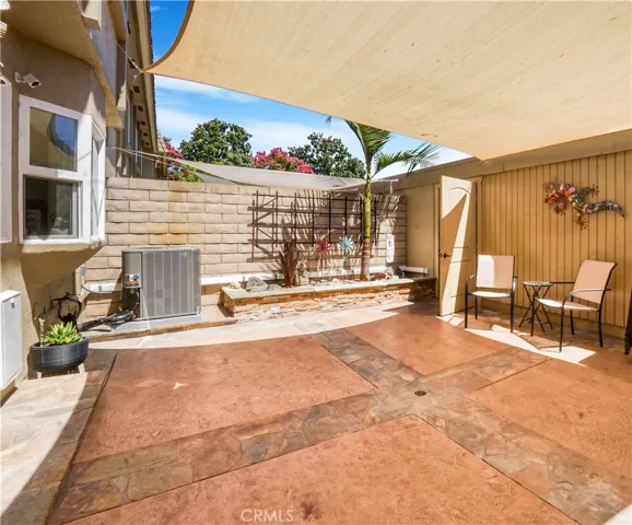 Low maintenance back patio