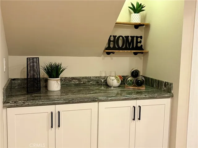 Dry bar off of the dining room