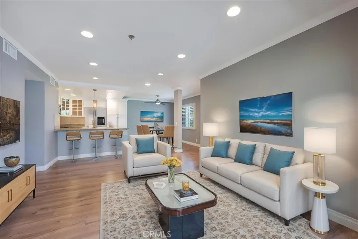 View from Living Room toward Kitchen (Virtually Staged)
