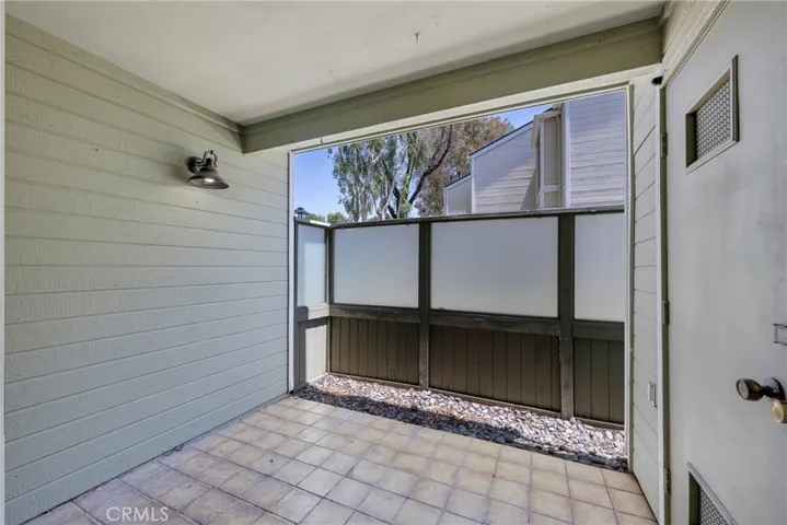 Sliding Glass door to private patio
