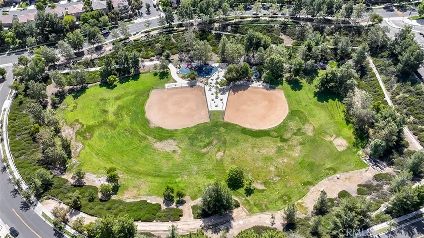 The view of sycamore sports park walking distance from residence.