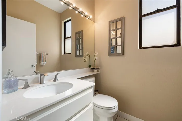 Downstairs powder room.