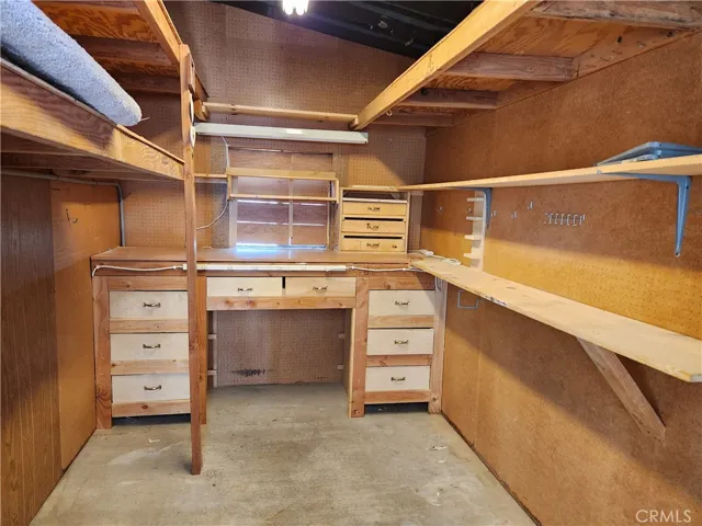 Inside of shed