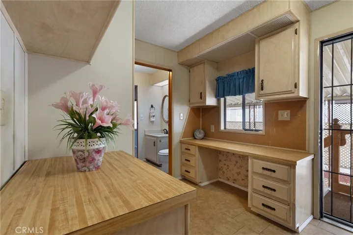 table/desk in laundry