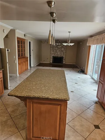 Extra Large 6-foot island with room for seating for that quick meal