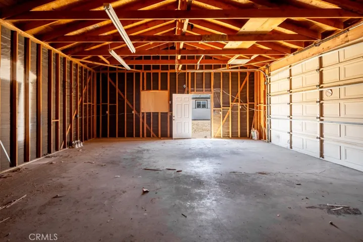 INTERIOR OF OVER SIZED GARAGE