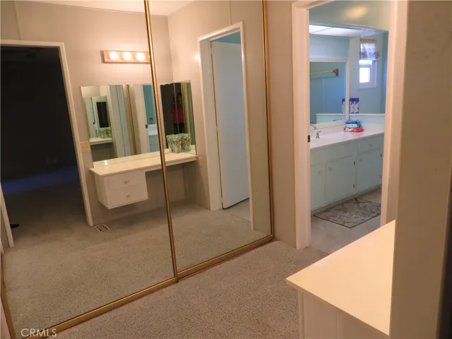 Two Mirrored Closets