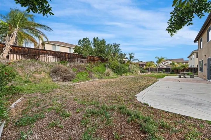 Expansive backyard