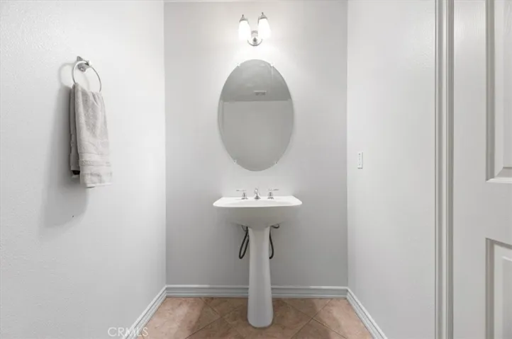 Lower level half bathroom