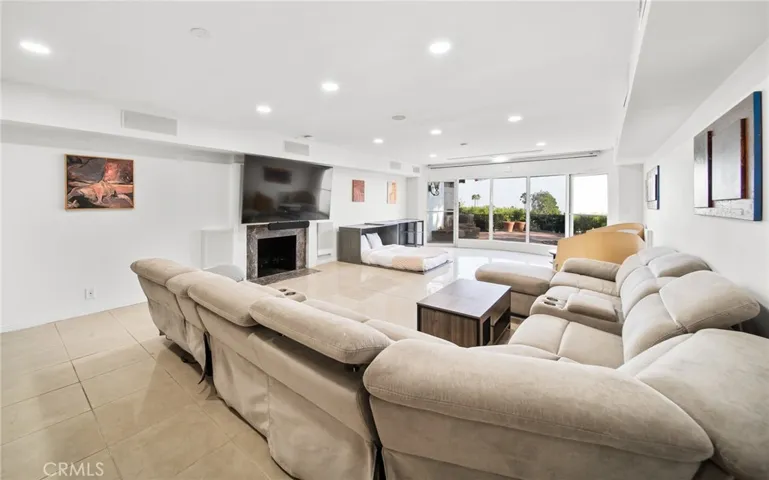 Lower level media/game room