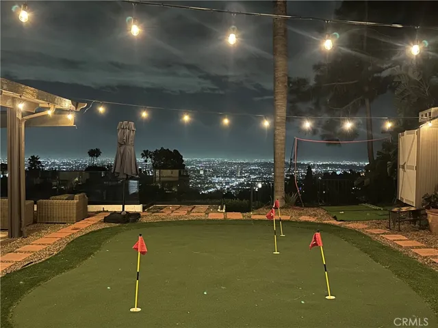 Evening fun putting and driving