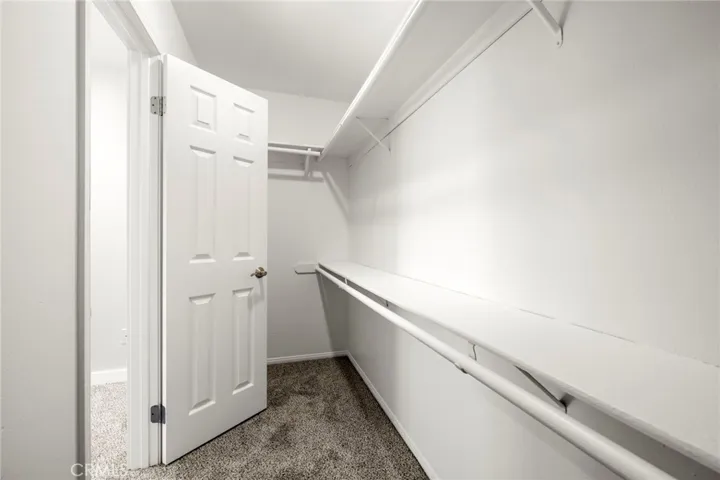 Guest bedroom walk in closet