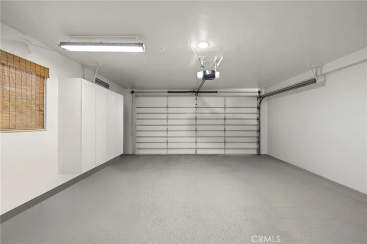 Spacious garage with lots of storage
