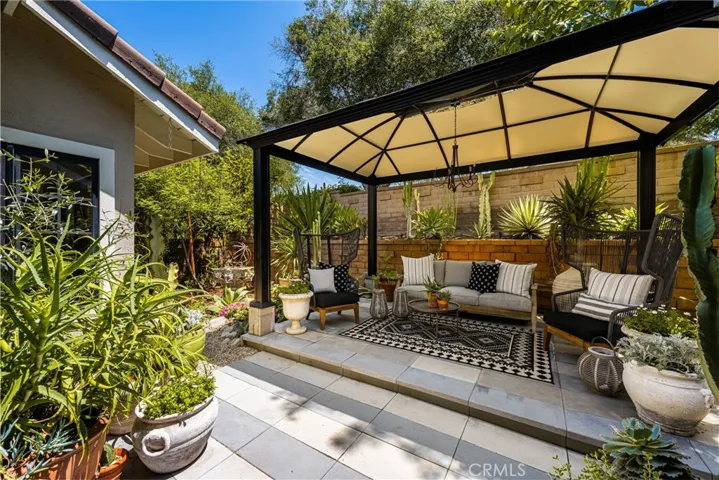 enjoy the Orange County sunsets beneath a tranquil gazebo