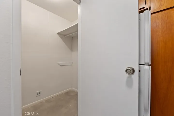 large closet in rumpus room