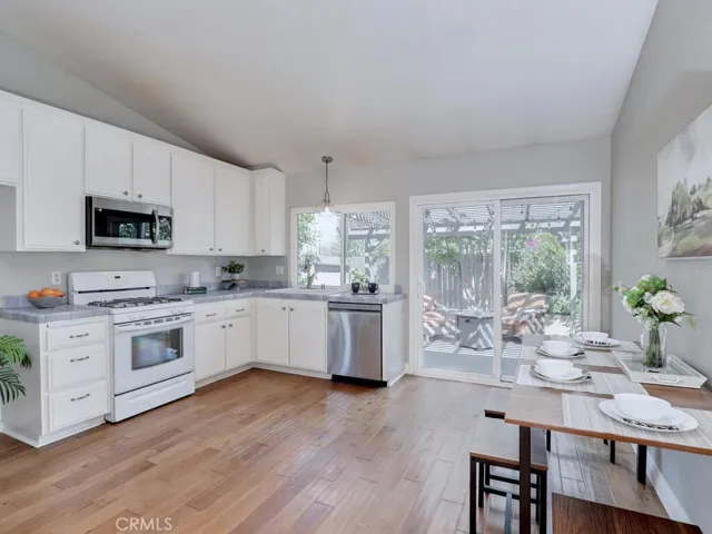 Large kitchen with access to rear yard